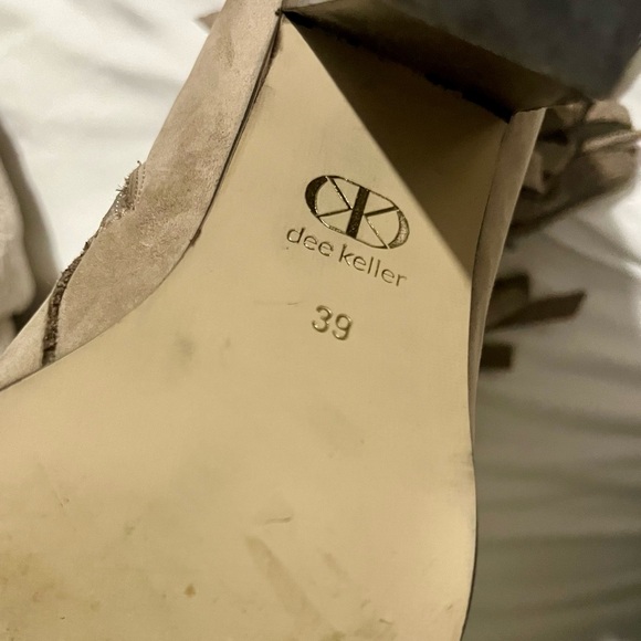 Women’s dee keller Fringe Gray Boots Size 39 Leather - Picture 9 of 10